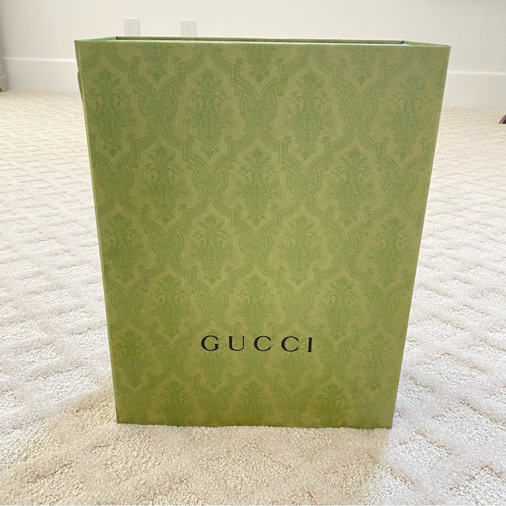 Gucci Olive Green Patterned (Empty) Box - image 2